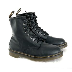 Dr. Martens The Original 1460 Black Nappa Leather Boots Mens Sz 9
